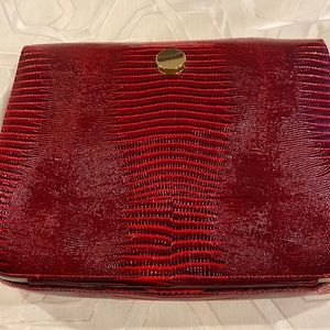 Dark red travel bag